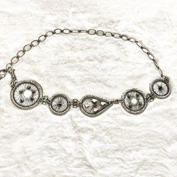 Chico's Accessories - CHICO’S DREAMCATCHER Metal Chain Belt W/ Rhinestones Cowgirl Boho Artsy Hippie